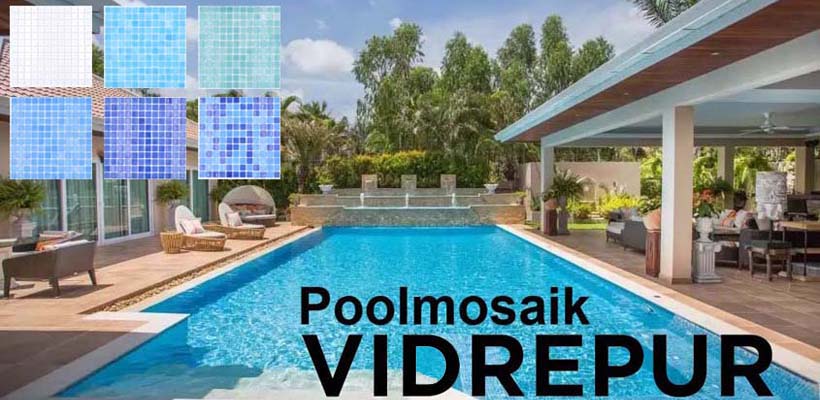 Piscina de mosaico de vidrio Vidrepur
