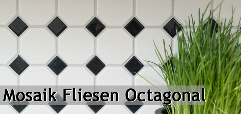 Mosaico cerámico octogonal