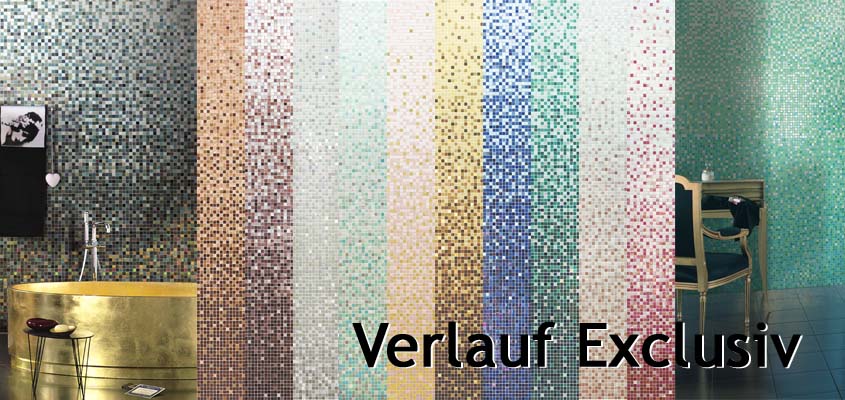 Degradado de colores de mosaico de vidrio exclusivo
