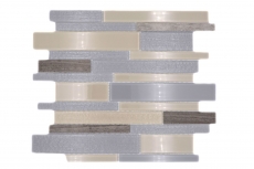 Mosaico de azulejos de cocina splashback beige gris compuesto de mosaico de vidrio de piedra gris MOS67-GV24_f
