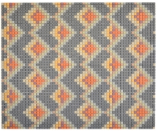 GLASS MOSAIC decoración gris claro mate mosaico azulejo pared backsplash cocina cuarto de baño MOS140-RO4_f