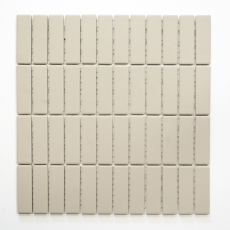Mosaico de azulejos de cerámica barras de color beige claro sin esmaltar plato de ducha baldosas MOS24B-1211-R10_f