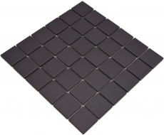 Mosaico de cerámica mate negro umbra sin esmaltar RUTSCHEMMEND MOS14B-0303-R10_f