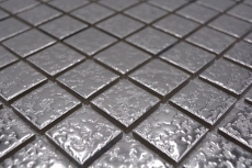 Mosaico mosaico de cerámica PLATA textura pared azulejo backsplash cocina MOS18-0207_f