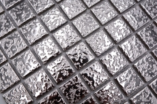 Mosaico mosaico de cerámica PLATA textura pared azulejo backsplash cocina MOS18-0207_f