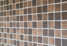 Mosaicos ECO Reciclaje VIDRIO ECO estructura de madera marrón oscuro MOS63-410_f
