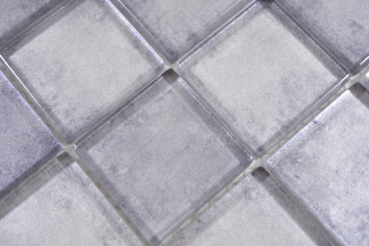 Mosaico de vidrio mezcla gris mosaico azulejo pared azulejo backsplash cocina baño - MOS88-0020_f