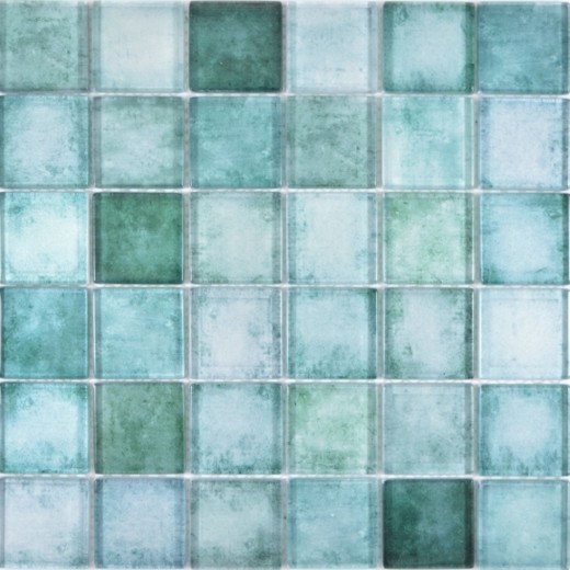Cuadrado Crystal mix verde mosaico azulejo pared backsplash cocina baño MOS88-0050_f