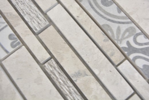 Composite mármol/cerámica mezcla gris 2F mosaico azulejo pared azulejo backsplash cocina baño MOS180-C0727G_f