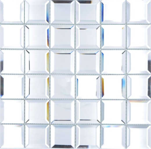 Espejo mosaico Espejo azulejos Mosaico de vidrio Azulejo mosaico Espejo pared Azulejo espejo Cocina Ducha Baño MOS180-01_f