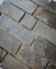 Mosaico de azulejos de pizarra de piedra natural Ladrillo antracita Negro Jack MOS34-0208_f