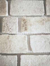 Mosaico de azulejos de pizarra de piedra natural de ladrillo blanco MOS34-0102_f
