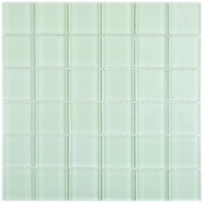 Muestra de mano mosaico de vidrio verde fluorescente mosaico azulejo pared azulejo backsplash cocina baño - MOS88-1005_m