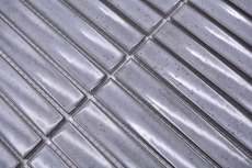 Mosaico de azulejos de cerámica mosaico varillas gris moteado brillante pared del baño MOS24-CS26_f