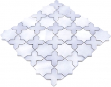 Muestra de mano mosaico azulejo cerámica mosaico combi mix gris mate azulejo backsplash cocina MOS13-SXS05_m