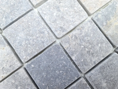 Mosaico de mármol gris claro antracita cocina pared ducha suelo azulejo - MOS40-T48LG