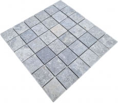 Mosaico de mármol gris claro antracita cocina pared ducha suelo azulejo - MOS40-T48LG