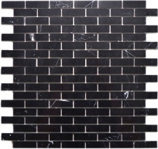 Mosaico mosaico autoadhesivo compuesto piedra natural Nero pared cocina MOS200-4M82
