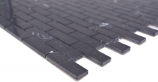 Mosaico mosaico autoadhesivo compuesto piedra natural Nero pared cocina MOS200-4M82