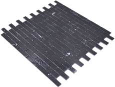Mosaico mosaico autoadhesivo compuesto piedra natural Nero pared cocina MOS200-4M82