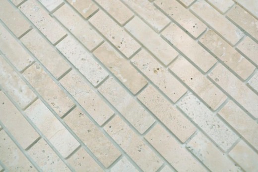 Mosaico mosaico autoadhesivo compuesto piedra natural travertino beige MOS200-4M92