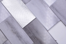 Mosaico de azulejos Mosaicos autoadhesivos Vinilo cemento look mix gris Subway cocina MOS200-5S59