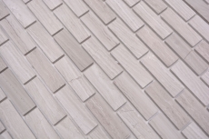 Mosaicos Mosaicos autoadhesivos Composite piedra natural blanco madera gris Cocina MOS200-4M72_f