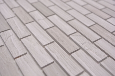 Mosaicos Mosaicos autoadhesivos Composite piedra natural blanco madera gris Cocina MOS200-4M72_f