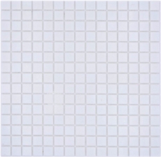 Muestra de mano mosaico azulejo mosaico de vidrio Classic Uni vidrio uni blanco papel-bonded piscina mosaico de la piscina MOS200-A01_m