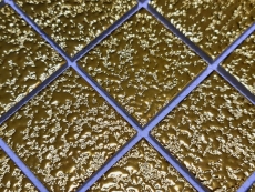 Muestra de mano mosaico azulejo cerámica mosaico Medio uni oro martillado baño cocina pared MOS16-0707_m