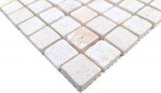 Muestra de mano mosaico azulejo mármol mosaico THUMBNAIL blanco backsplash cocina ducha suelo MOS40-T23W_m