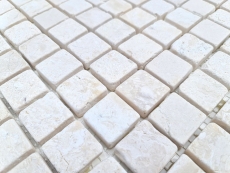 Muestra de mano mosaico azulejo mármol mosaico THUMBNAIL blanco backsplash cocina ducha suelo MOS40-T23W_m