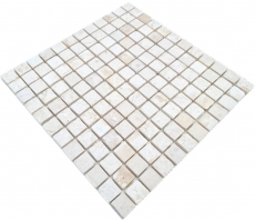 Muestra de mano mosaico azulejo mármol mosaico THUMBNAIL blanco backsplash cocina ducha suelo MOS40-T23W_m