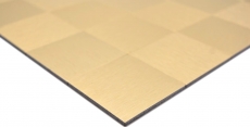 Muestra de mano mosaico azulejo Mosaicos autoadhesivos metal oro salpicadero de cocina MOS200-4G99_m