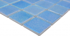 Piscina mosaico piscina mosaico de vidrio azul claro iridiscente multicolor brillante pared suelo cocina baño ducha MOS220-P55381