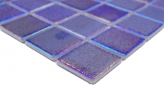 Piscina mosaico piscina mosaico de vidrio mosaico azul púrpura multicolor iridiscente brillante pared suelo cocina baño ducha MOS220-P55385