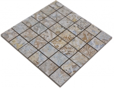 Mosaico de cerámica gres porcelánico multicolor mate pared suelo cocina baño ducha MOS14-47CS_f