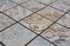 Mosaico de cerámica gres porcelánico multicolor mate pared suelo cocina baño ducha MOS14-47CS_f