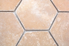 Azulejos de mosaico de piedra natural travertino nogal mate pared suelo cocina baño ducha MOS42-HX144_f
