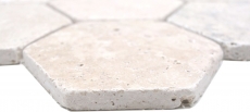 Azulejos de mosaico de piedra natural travertino beige mate pared suelo cocina baño ducha MOS42-HX146_f