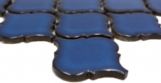 Mosaico de cerámica azulejos de mosaico azul cobalto brillante pared piso cocina baño ducha MOS13-P451_f