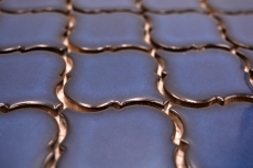 Mosaico de cerámica azulejos de mosaico azul cobalto brillante pared piso cocina baño ducha MOS13-P451_f