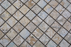 Muestra de mano cerámica mosaico gres porcelánico multicolor mate pared suelo cocina baño ducha MOS18-25CS_m