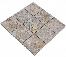 Muestra de mano cerámica mosaico porcelana gres multicolor mate pared suelo cocina baño ducha MOS23-95CS_m