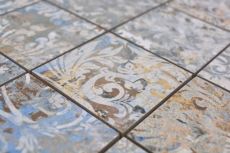 Muestra de mano cerámica mosaico porcelana gres fuerte multicolor mate pared suelo cocina baño ducha MOS16-71CV_m