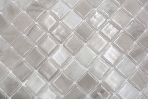 Muestra de mano piscina mosaico piscina mosaico de vidrio beige claro iridiscente pared suelo cocina baño ducha MOS220-P56251_m