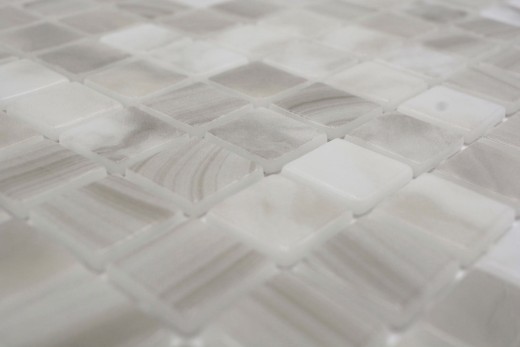 Muestra de mano piscina mosaico piscina mosaico de vidrio beige claro iridiscente pared suelo cocina baño ducha MOS220-P56251_m