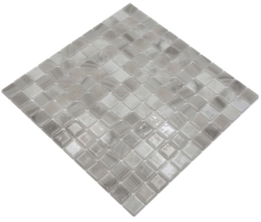 Muestra de mano piscina mosaico piscina mosaico de vidrio beige claro iridiscente pared suelo cocina baño ducha MOS220-P56251_m