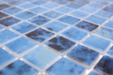 Muestra de mano piscina mosaico piscina mosaico de vidrio azul iridiscente brillante pared suelo cocina baño ducha MOS220-P56255_m