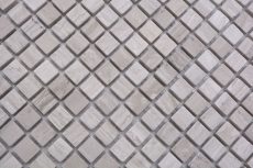 Muestra de la mano de piedra natural mosaico de mármol gris mate pared piso cocina baño ducha MOS38-15-2012_m